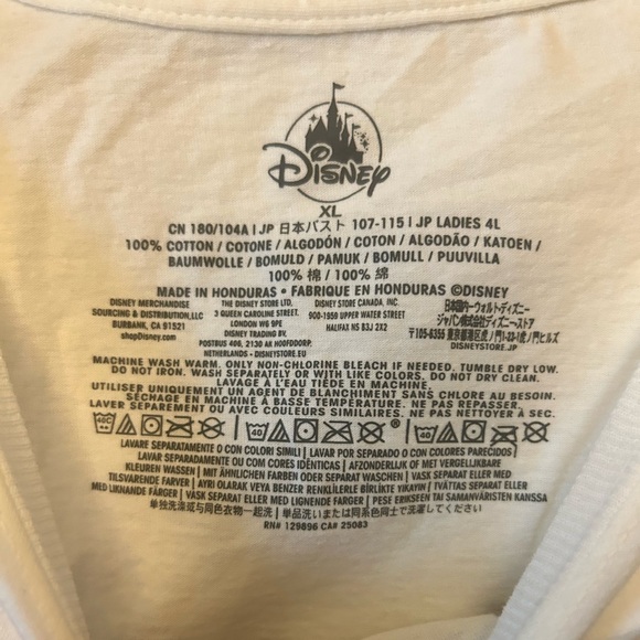 Disney Villains Graphic Tee Busy Being Bad Shirt Size XL Glitter White‎ - Picture 3 of 5